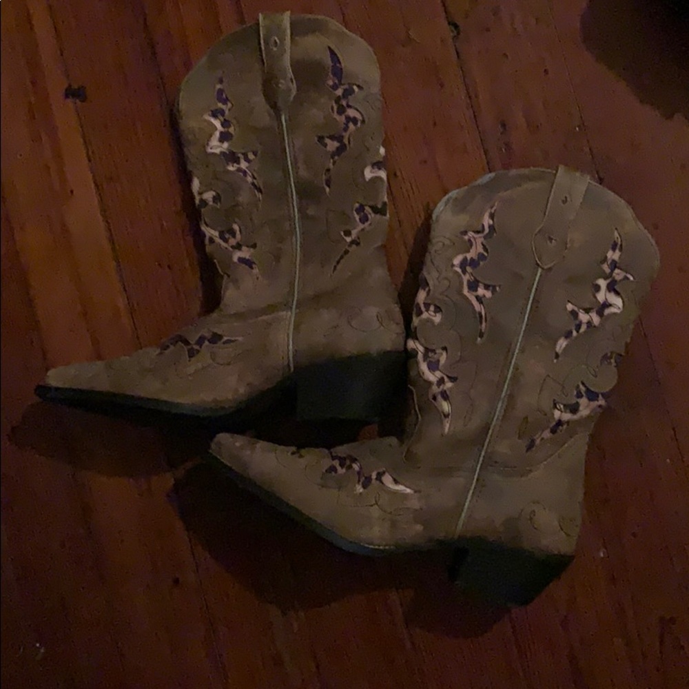 Leopard Underlay Laredo Womens Cowboy Boots